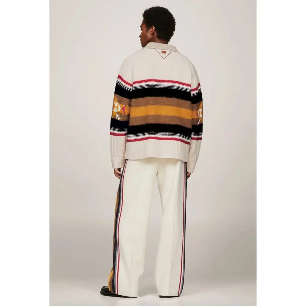 NEW Tommy Hilfiger x Pendleton Men's Valley Stripe Rugby Jumper Sweater Size XXL
